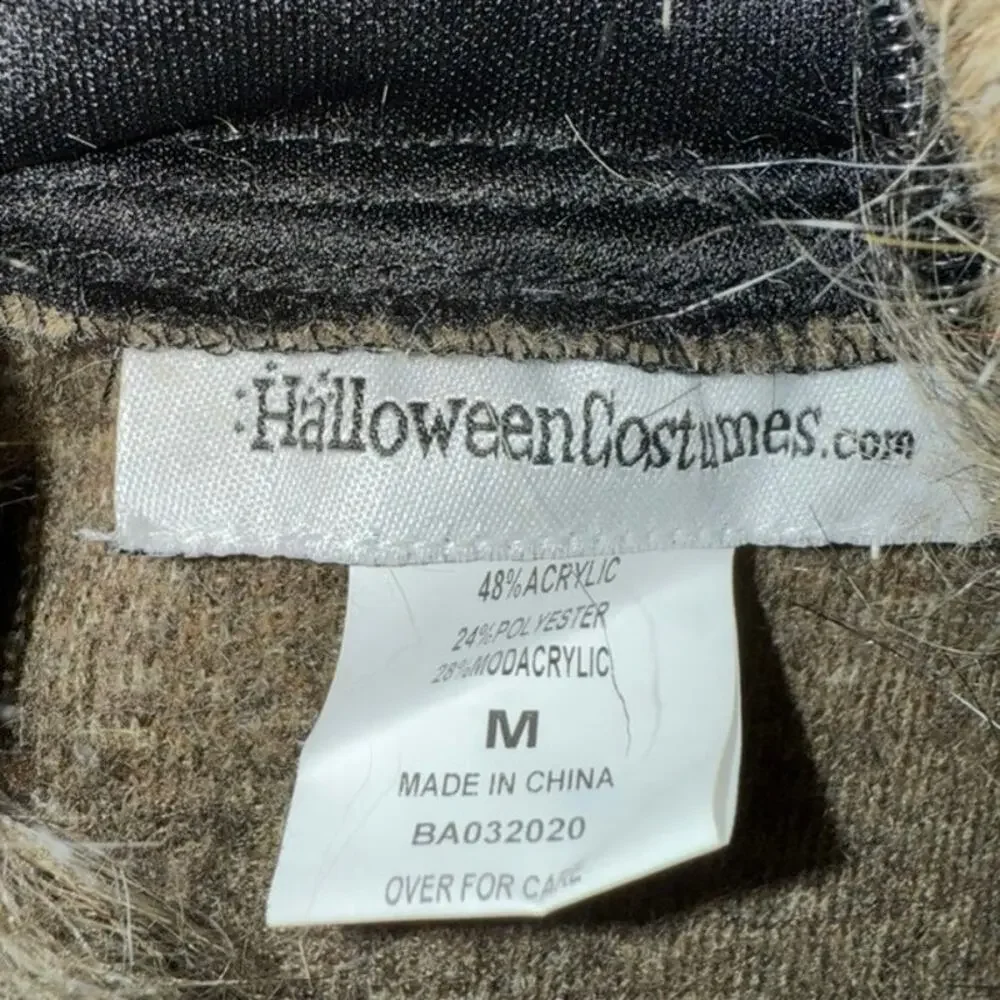 Halloween Costumes medium unisex Child Furry Spider Costume Black Brown jacket